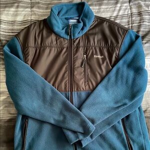Reebok Blue and Black Fleece Jacket